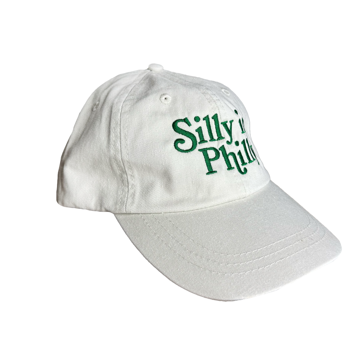 Silly in Philly Green Unstructured 6 Panel Hat Funny Apparel