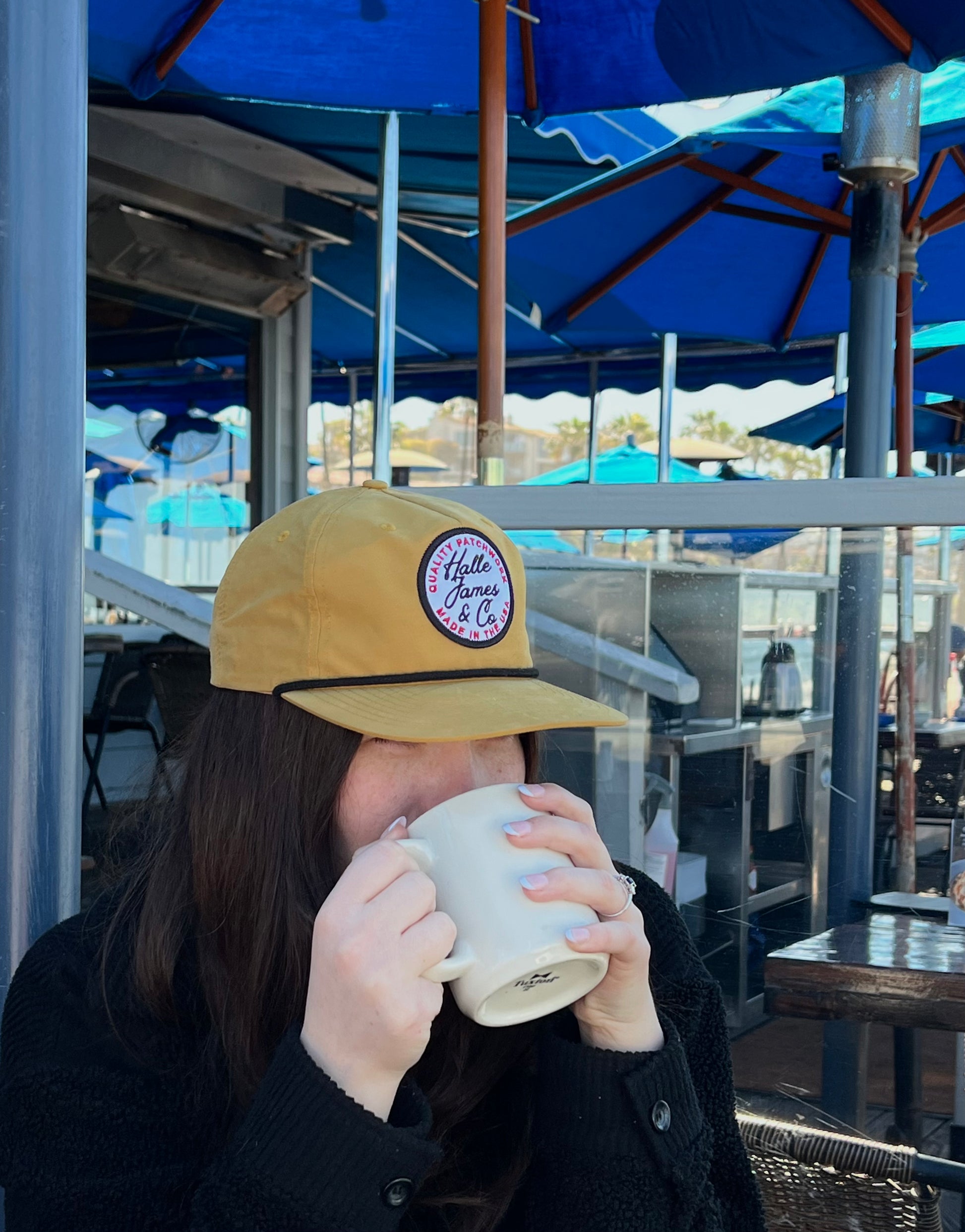 Halle James Co Patched Hat