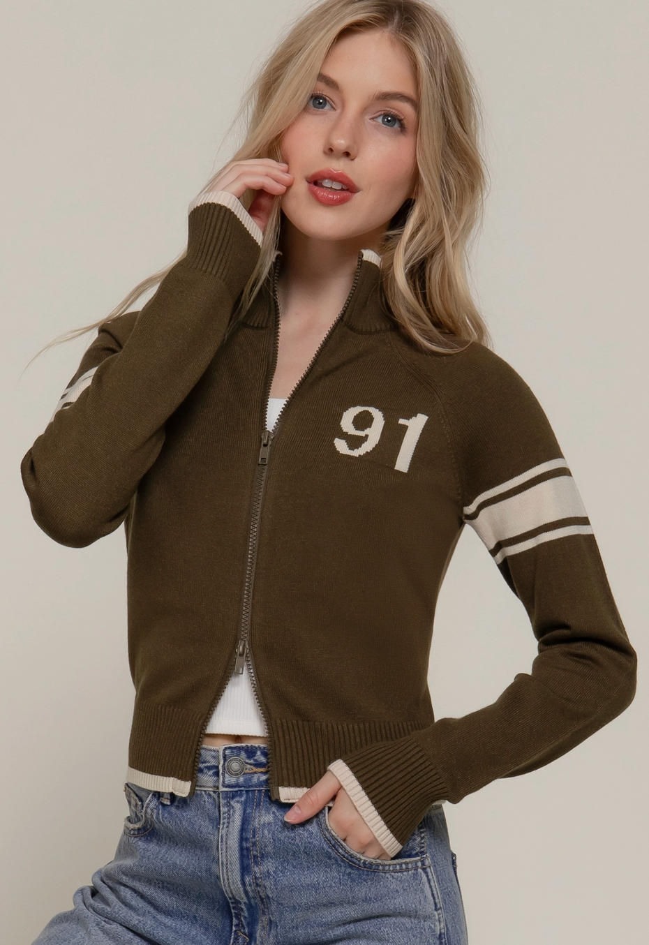 The Nora Zip Up