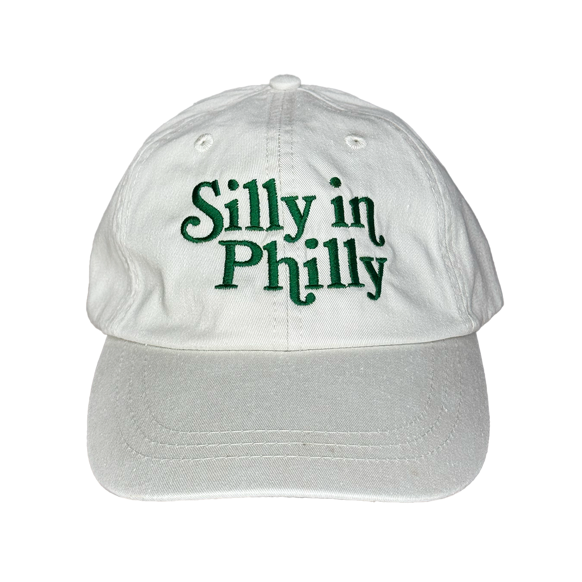 Silly in Philly Green Unstructured 6 Panel Hat Funny Apparel